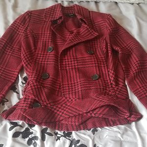 Women's linen/polyester blazer